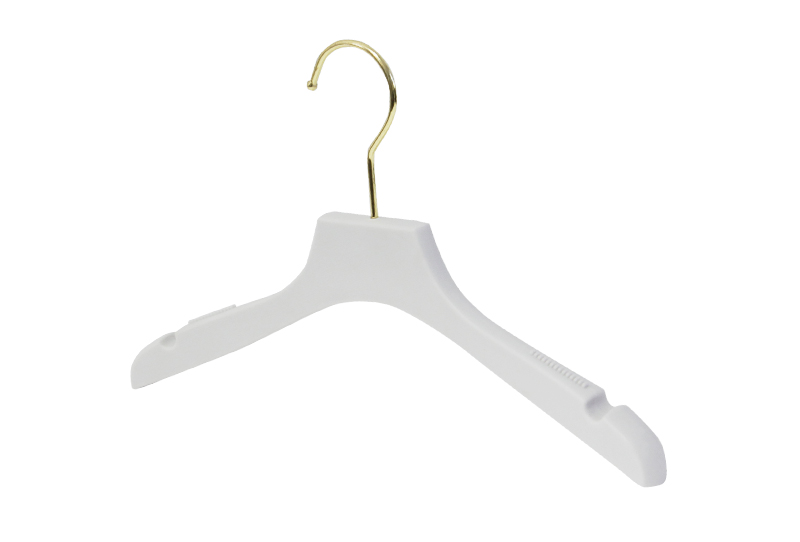 White Simple Anti-slip Practical Plastic Hanger