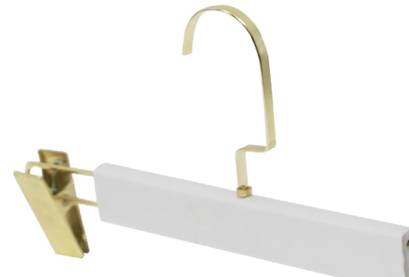 White Simple and Elegant Plastic Pants Hanger