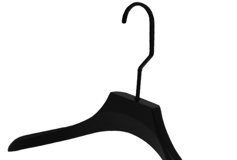 Black Lightweight and Practical Plastic Hanger