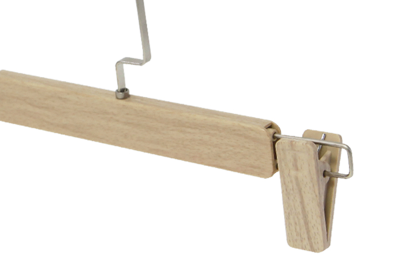 Lightweight and Practical Metal Hook Wooden Pants Hanger